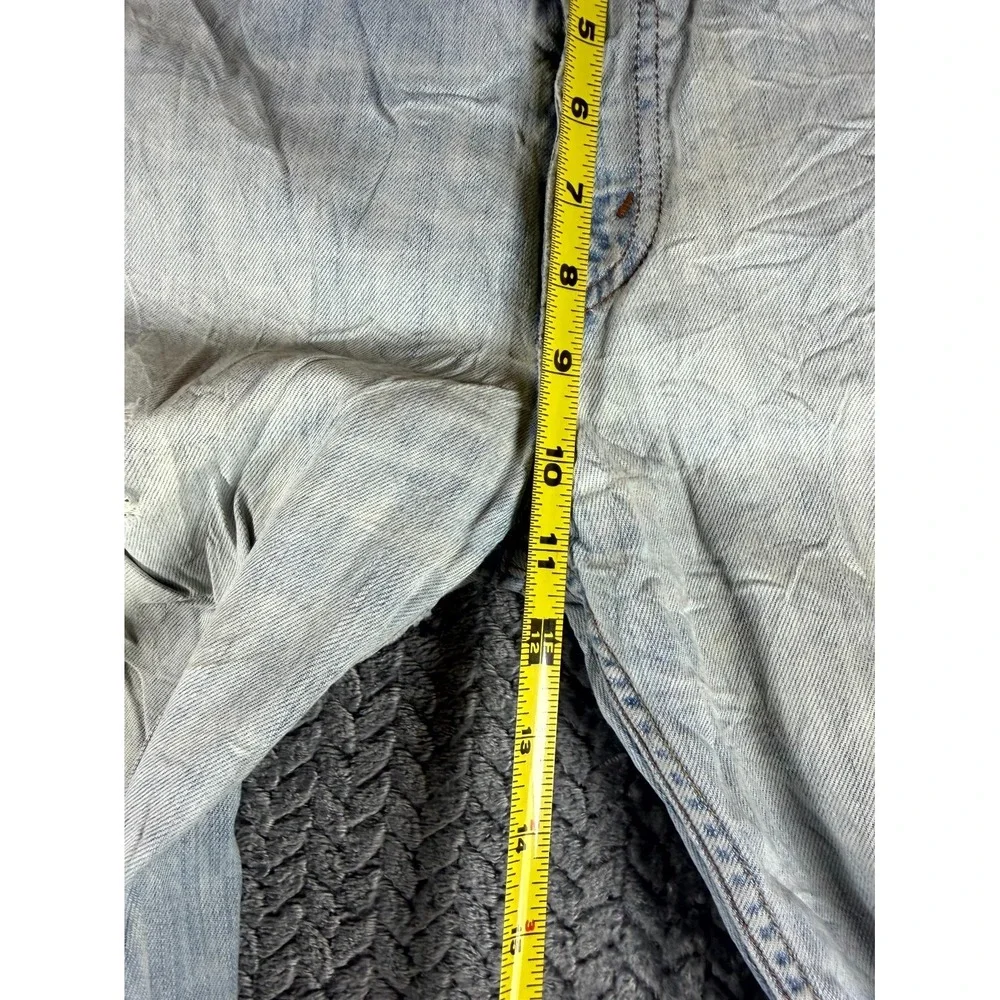 Vintage Levi's 752 Jeans Mens‎ 34x32 Blue Denim Straight Leg Stretch Distressed